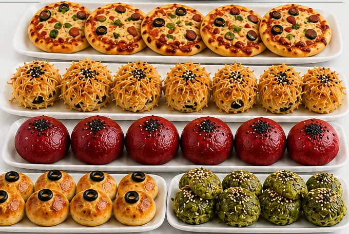 Snack Menu dishes served on a private yacht in Istanbul
