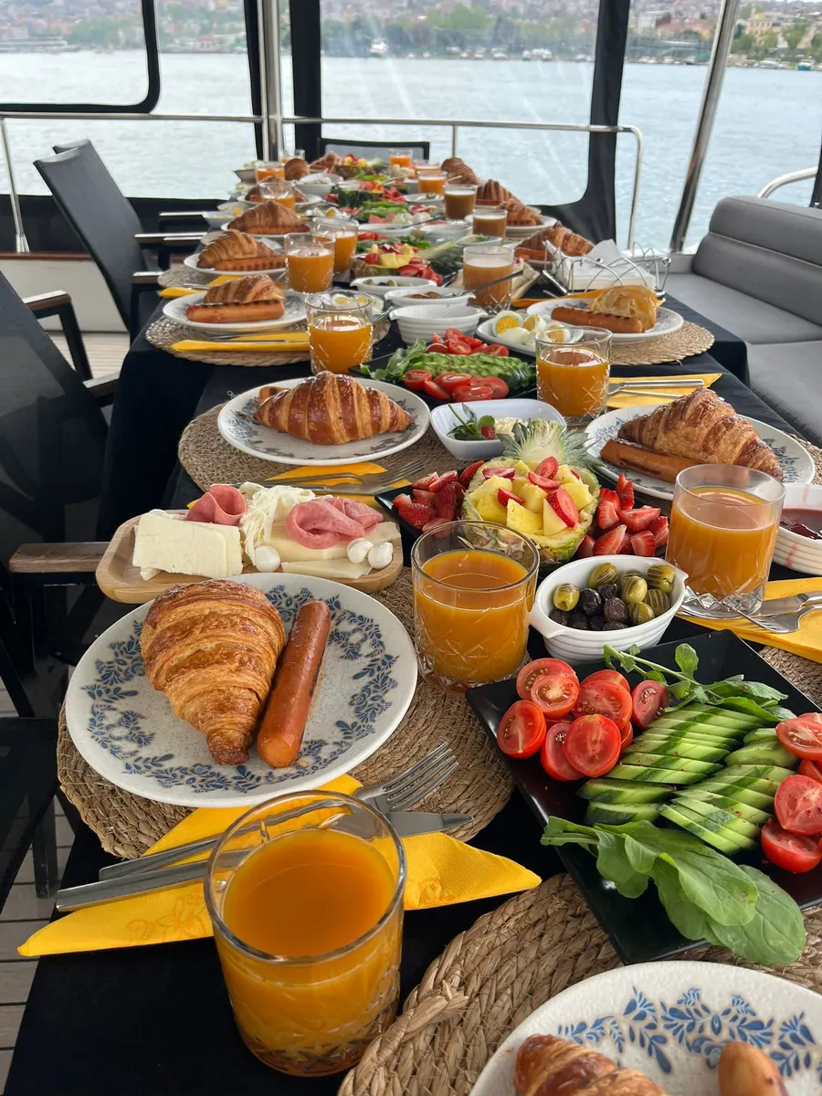 Turkish breakfast spread