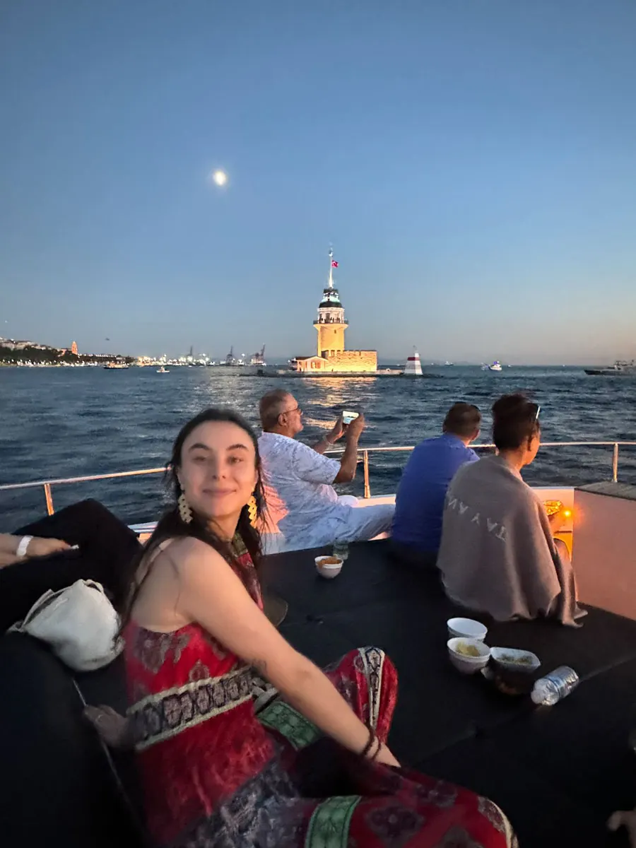 Maiden's Tower at dusk