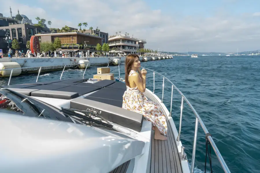Guest on a private yacht near Galataport
