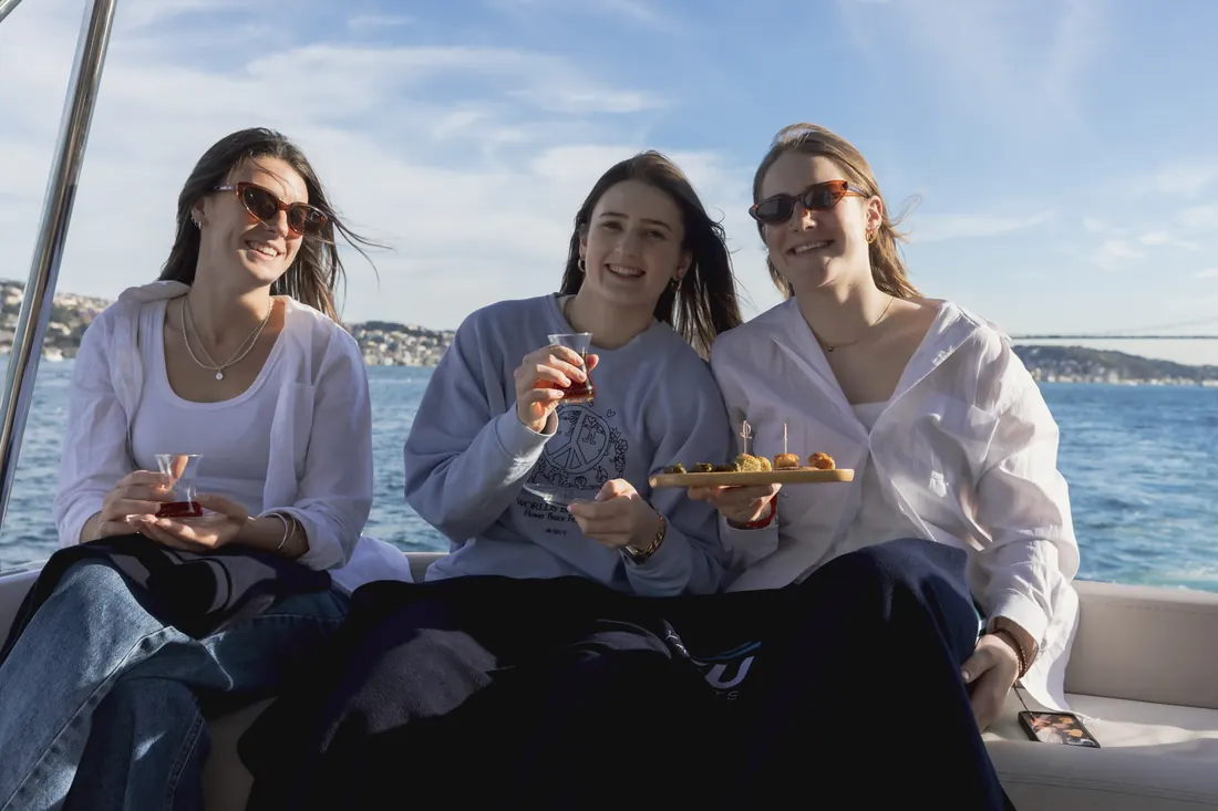 Snacks on a yacht