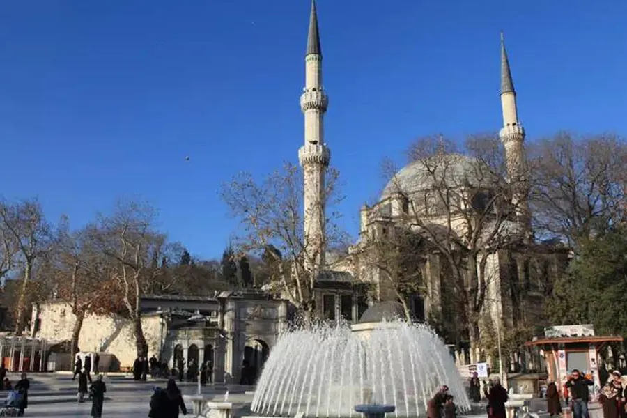 The minarets of Eyüp Sultan Mosque