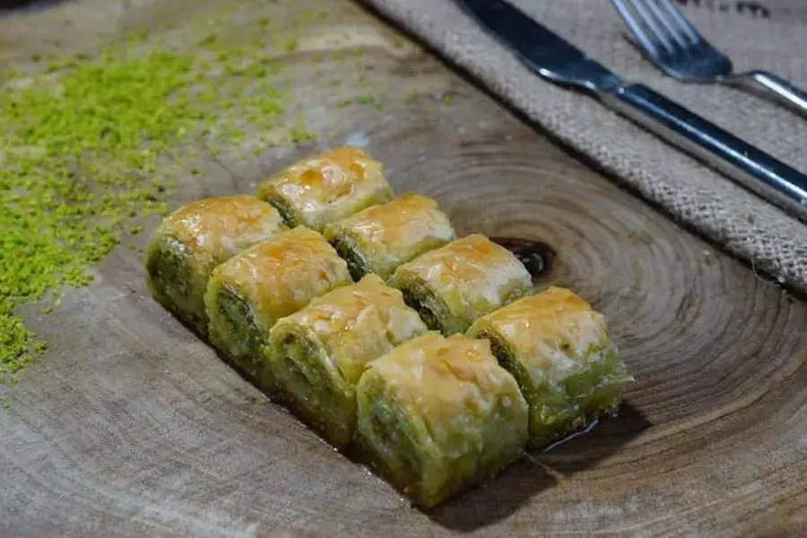 Pistachio baklava