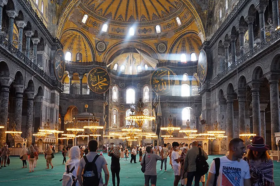 Inside Hagia Sophia