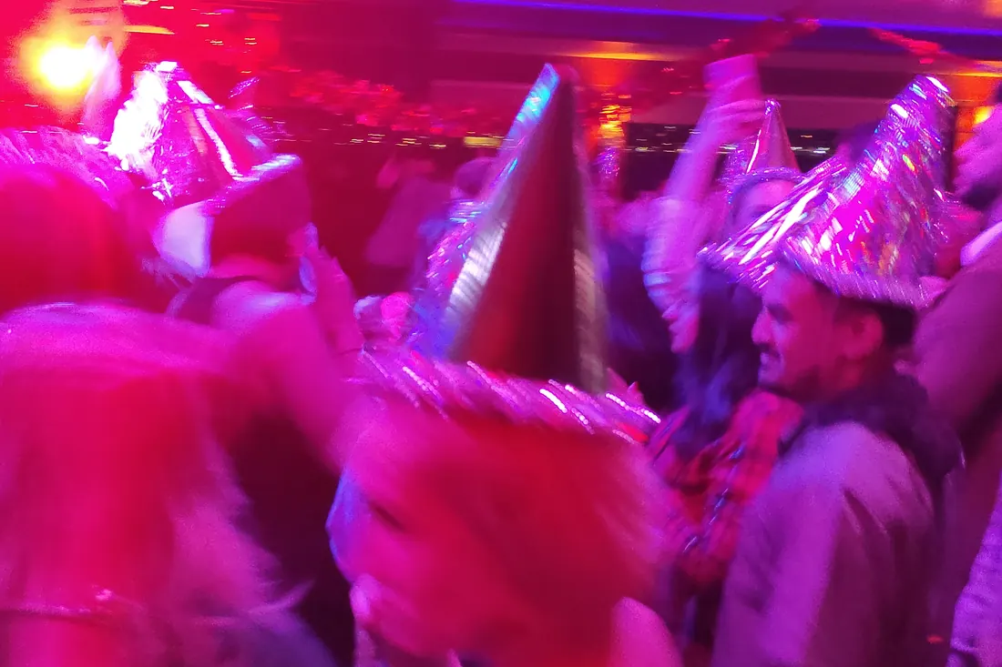 Guests waiting for midnight