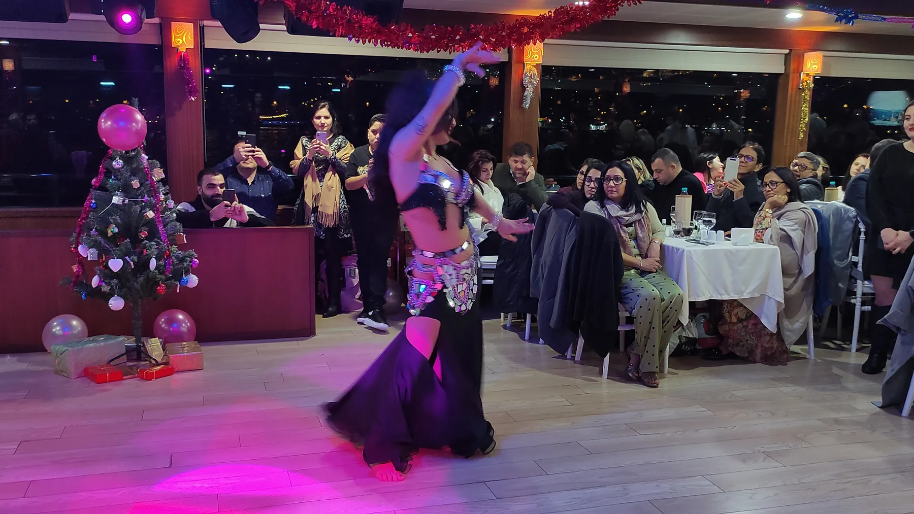 New Year's Eve party on a yacht