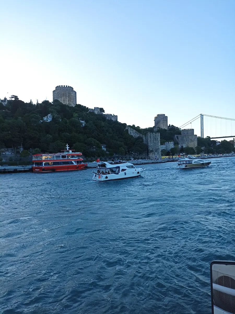 Rumeli Fortress from a yacht