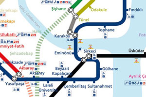 Istanbul Metro and Tram Map