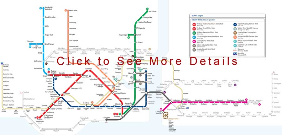 Istanbul Metro and Tram Maps