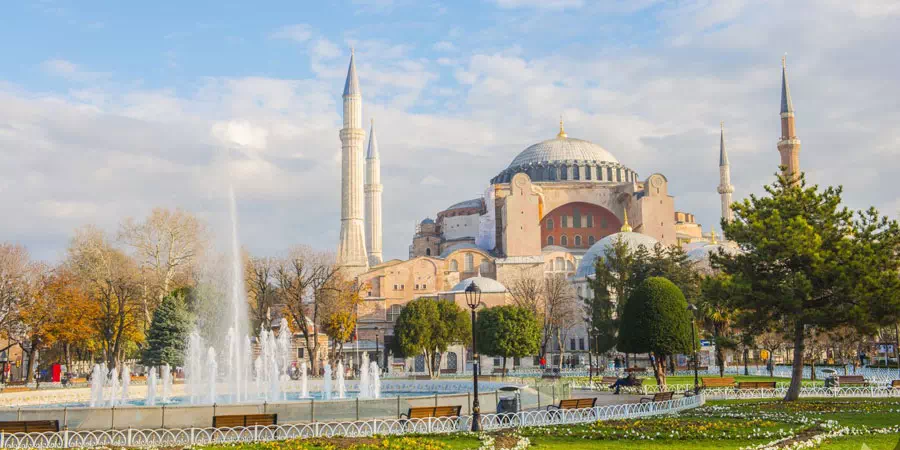 Blue Mosque and Hagia Sophia